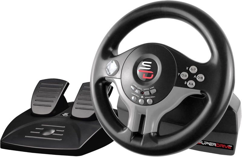 Subsonic Superdrive - Racing Steering Wheel Driving Wheel SV200 with pedals and shift paddles for Nintendo Switch - PS4 - Xbox One - PC - Image 1