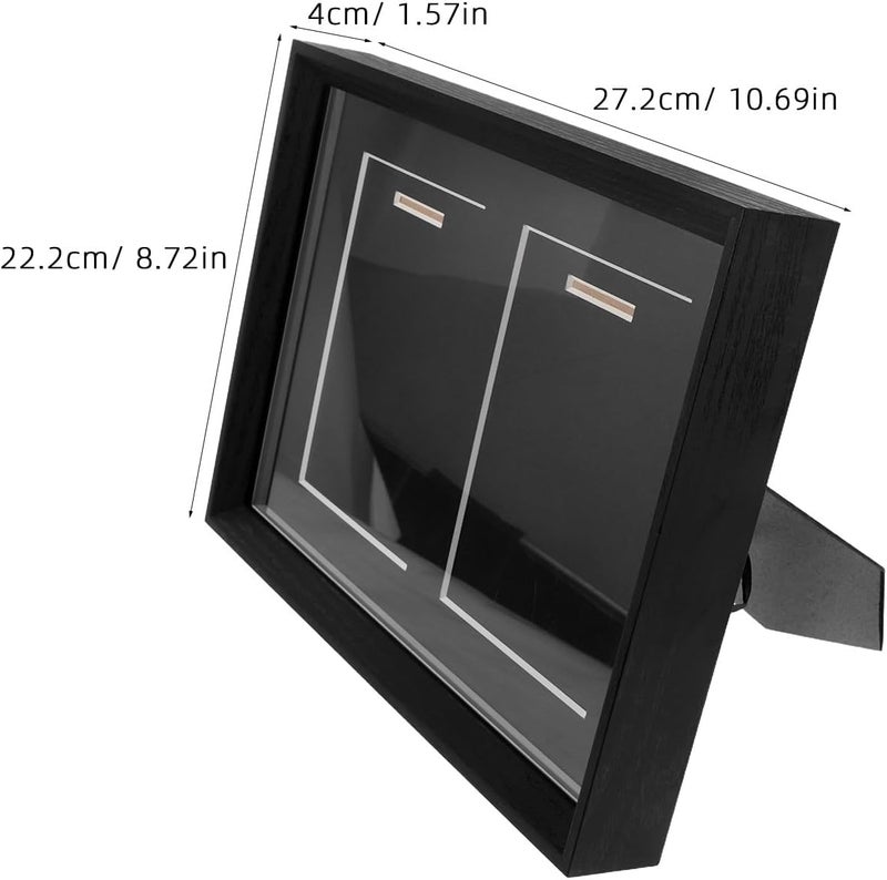 Medal Display Shadow Box: Military Shadow Box - 10.7" X 8.7" Picture Frame - Sport Pin Display Frame for Marathon Runner Military Awards - Image 2
