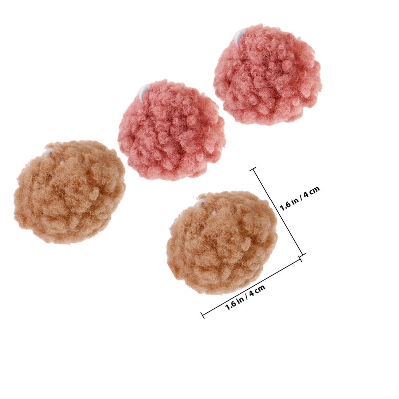 Colorful Faux Pom Poms Bulk Set For Crafts DIY Art Making And Clothing Accessories - Image 3
