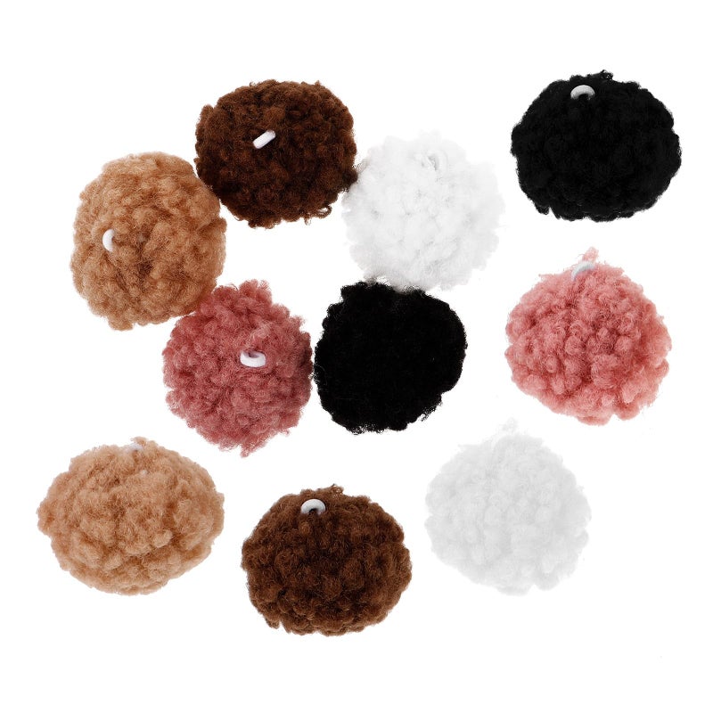 Colorful Faux Pom Poms Bulk Set For Crafts DIY Art Making And Clothing Accessories - Image 2
