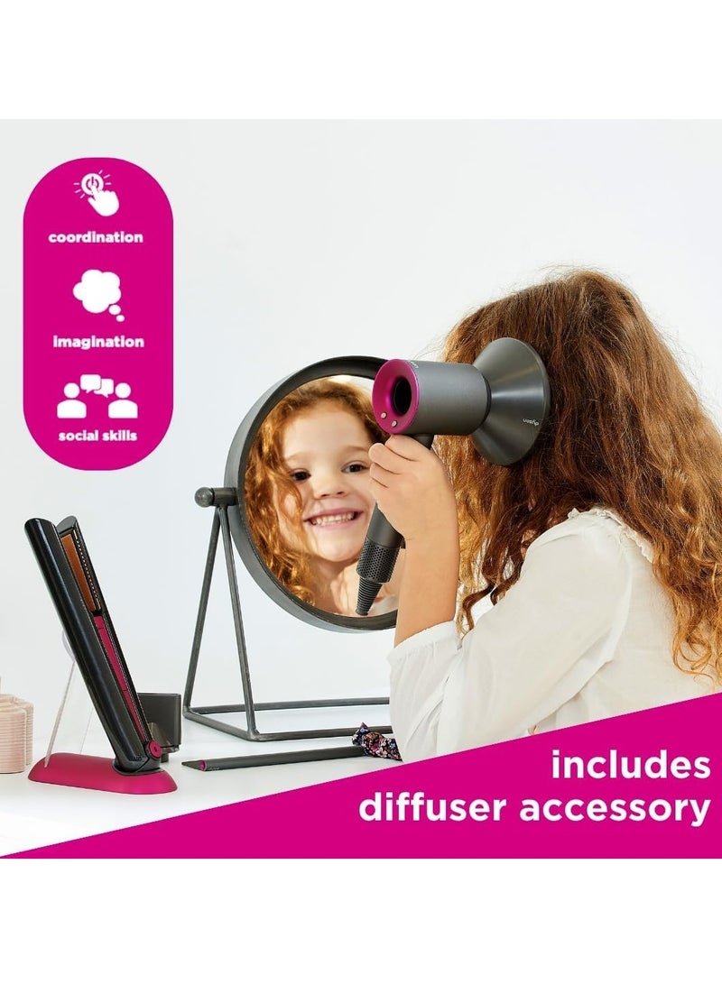 KASTWAVE for Dyson Toys Deluxe Styling Set - Supersonic & Corrale Toy Hairdryer and Straightener with Real Functions | Interactive Lights & Sounds | Suitable for Children Aged 3+  - Image 3