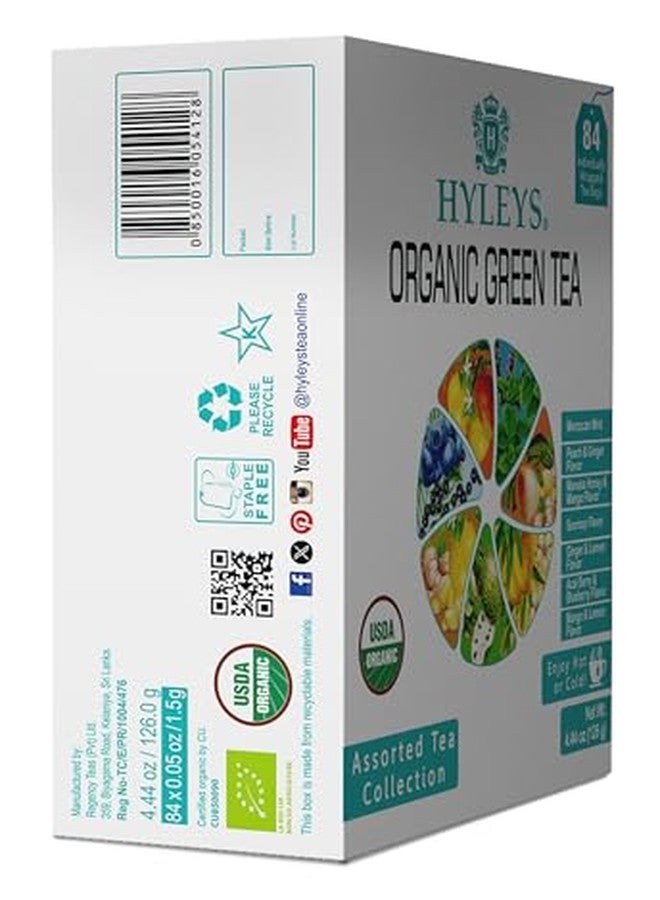Hyleys Organic Green Tea 7 Assorted Flavors - 84 Tea Bags - Image 5