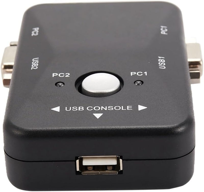 USB Switch 2 Port USB 2.0 Sharing Box for Mouse Keyboard Printer Scanner - Image 2