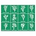 JAJADO Reusable Silk Screen Stencil Birth Month Flowers Bouquet 85x11 inch Wildflower Self Adhesive Stencil Nature Vine Screen Printing Stencil for Painting on Wood TShirt Wall DIY Home Decor - Image 2