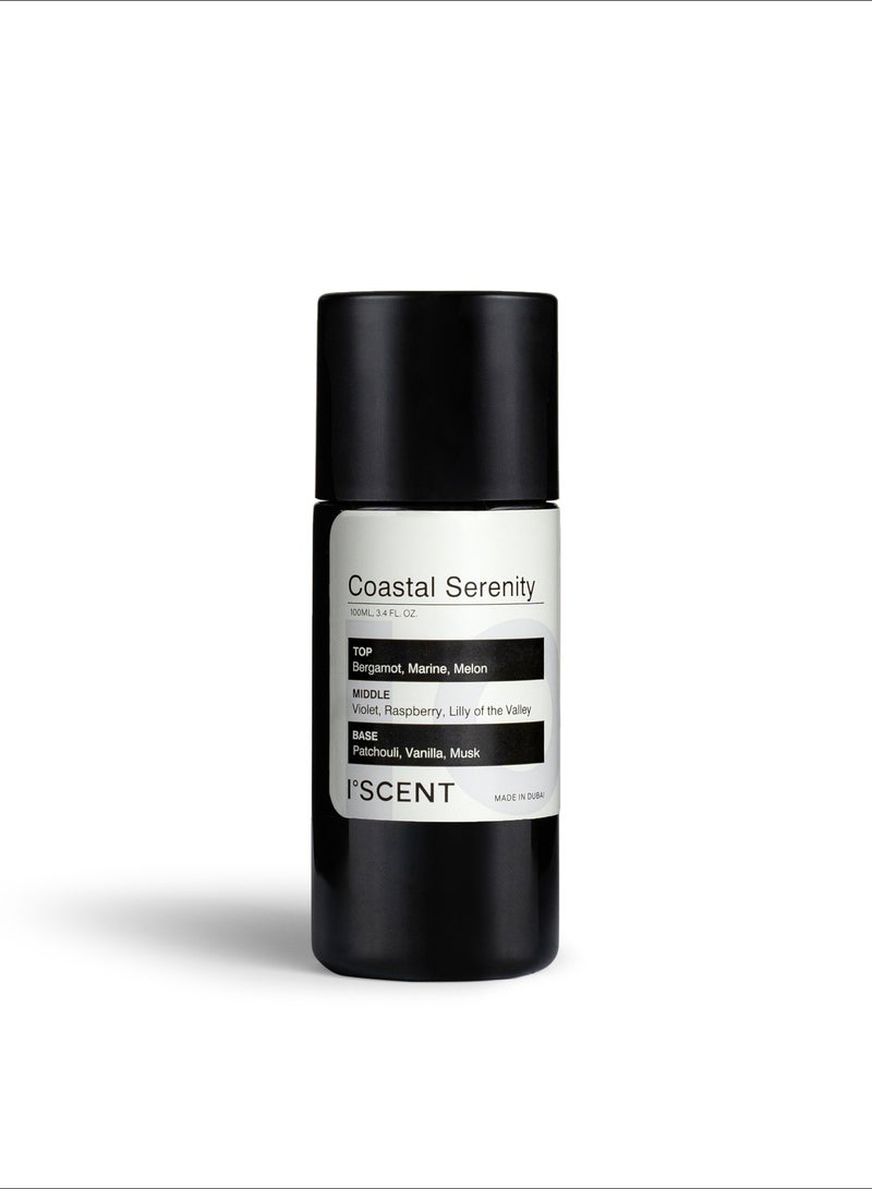 ISCENT | Coastal Serenity Oil Refill for Ensō Diffuser – 100ml Soothing Scent with Bergamot, Marine & Sandalwood | Relax Your Home with a Calming Aroma - Image 1