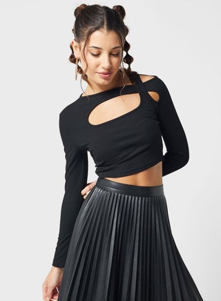 Cropped Cutout Top