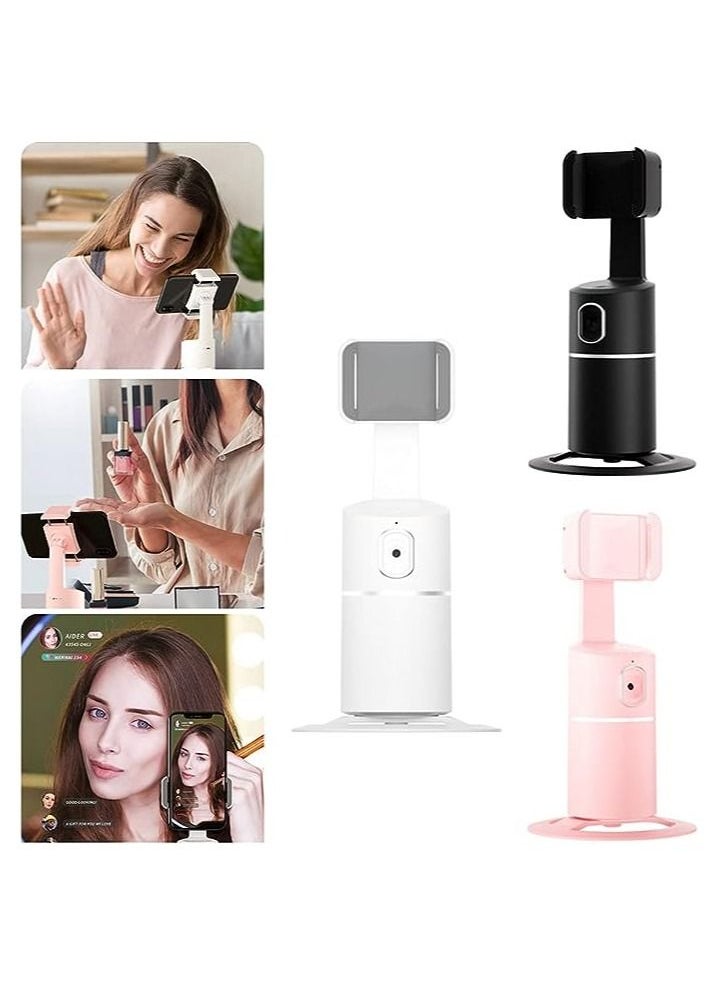 Generic - Smart Tracking Phone Camera Tripod Holder,Auto Face Tracking Smartphone Stabilizer,Auto Face Tracking,Professional Shooting Functions,for Live Streaming,Live Video perfect for gift for girls pink - Image 1