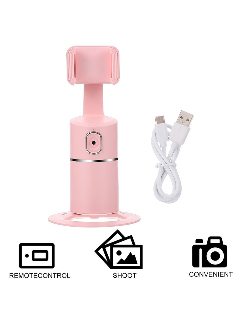 Generic - Smart Tracking Phone Camera Tripod Holder,Auto Face Tracking Smartphone Stabilizer,Auto Face Tracking,Professional Shooting Functions,for Live Streaming,Live Video perfect for gift for girls pink - Image 1