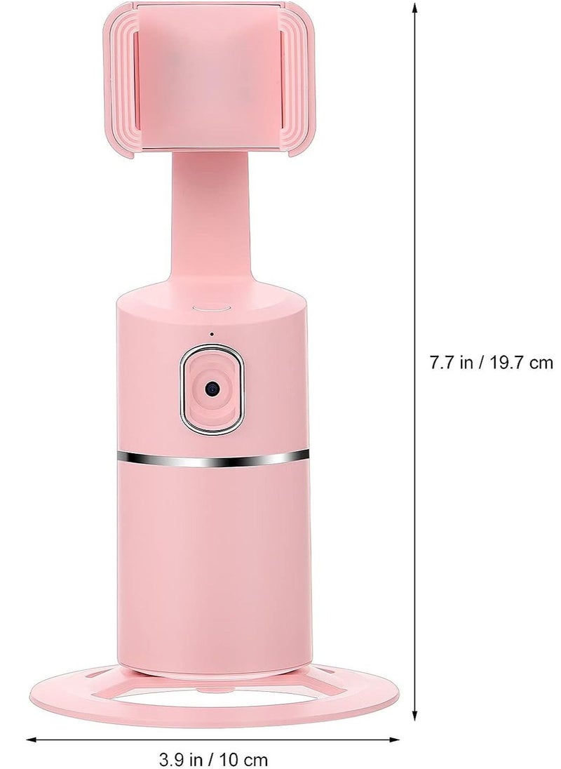 Generic - Smart Tracking Phone Camera Tripod Holder,Auto Face Tracking Smartphone Stabilizer,Auto Face Tracking,Professional Shooting Functions,for Live Streaming,Live Video perfect for gift for girls pink - Image 1