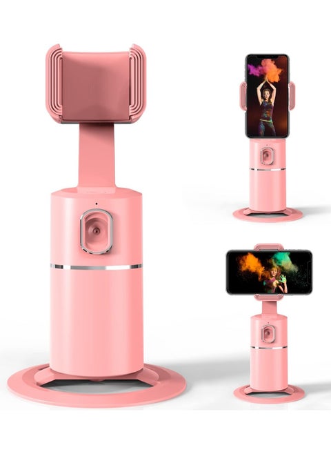 Smart Tracking Phone Camera Tripod Holder,Auto Face Tracking Smartphone Stabilizer,Auto Face Tracking,Professional Shooting Functions,for Live Streaming,Live Video perfect for gift for girls pink