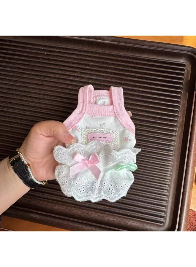 A.M Cat Princess Dress Summer Thin Anti-hair Dropping Cute Bowknot Suspender Dress Ragdoll Cat Golden Gradient Kitten - Image 5