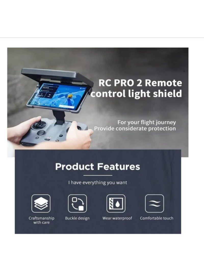 حاجب شمس واحد لجهاز التحكم DJI RC Pro، غطاء حماية للشاشة وقشرة واقية قابلة للطي لطائرة DJI Mavic 4 Pro، ملحق للطائرة بدون طيار. - Image 5