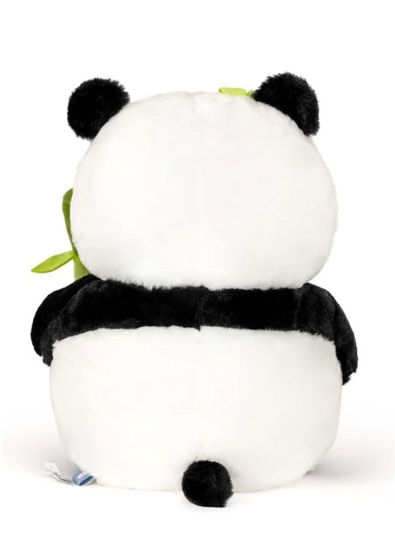 باندا دميّة دبّ باندا محشيّة بحجم35 سم، ألعاب قماشية بنمط البامبو، هدايا دمى لطيفة، باللونين الأسود والأبيض - Image 2