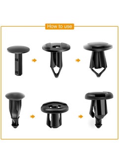 Generic 200 PCS Car Retainer Clips, Universal Plastic Fender Clips, Expansion Screws Replacement Kit, Fastener Rivet Clips  - Image 5