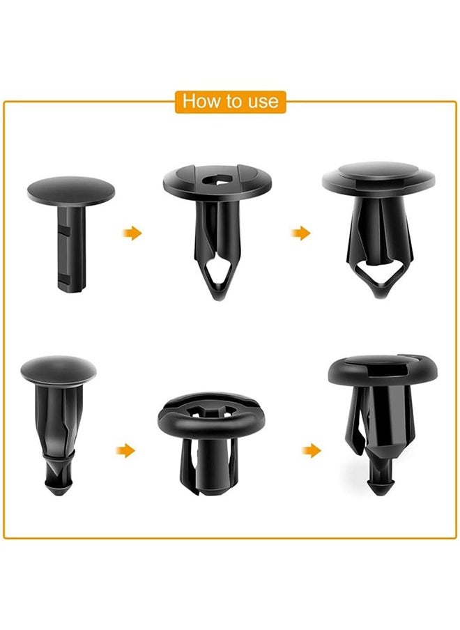 Generic 200 PCS Car Retainer Clips, Universal Plastic Fender Clips, Expansion Screws Replacement Kit, Fastener Rivet Clips  - Image 5