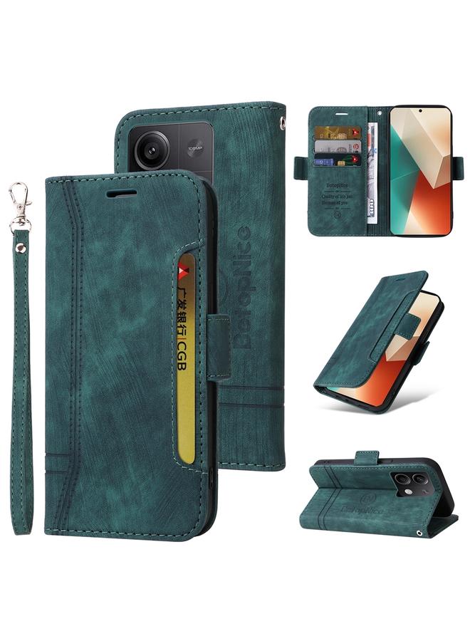 Case For Xiaomi Redmi Note 13 5G Global Dual-side Buckle Leather Phone Case