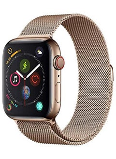 ديفيا Devia Elegant Series Milanese Loop Replacement Wrist Band Strap, Stainless Steel Strap Compatible for Apple Watch 42/44mm - Gold  - Image 1