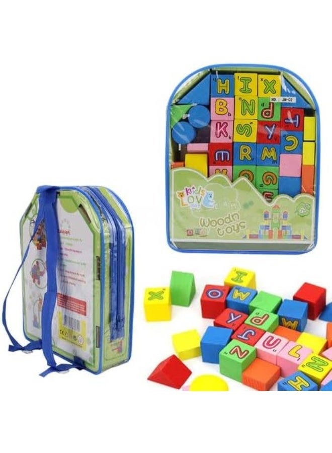 ECVV Building Blocks for Toddlers, Baby Stacking Building Toys, Natural Wooden Sensory Toys, Preschool Learning Educational Toys for Ages 3+ - Image 4