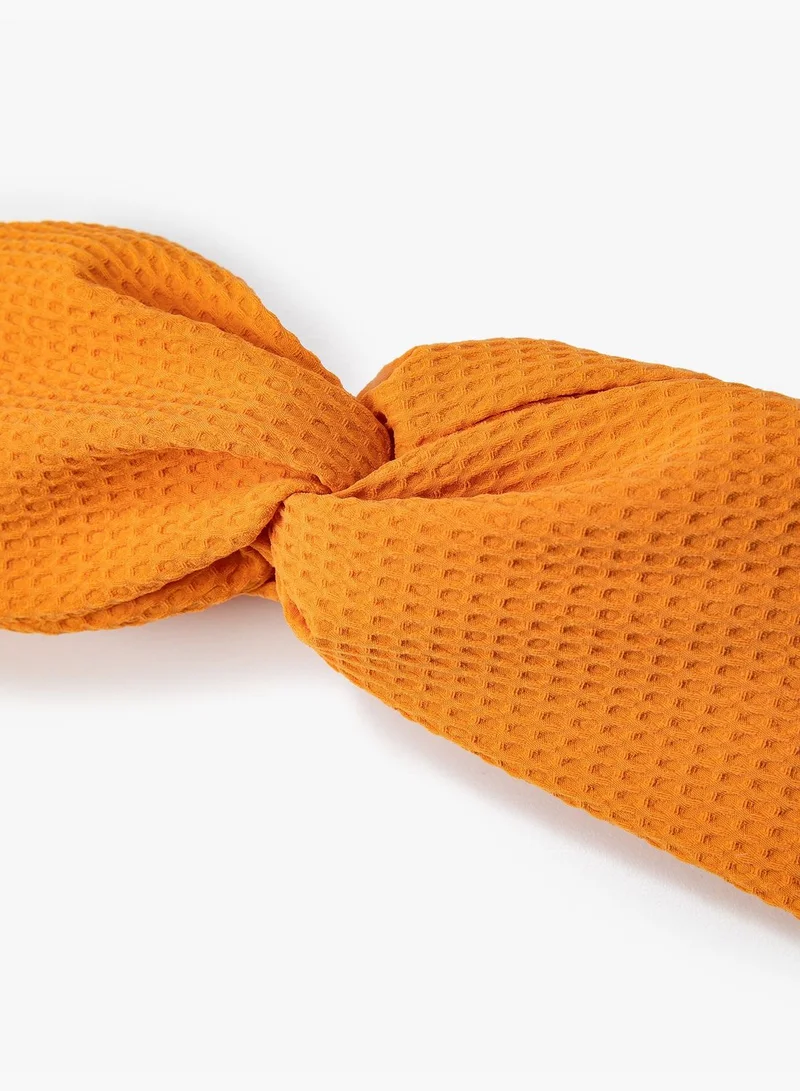 KOTON Bandana Hairband Textured Knot Detail