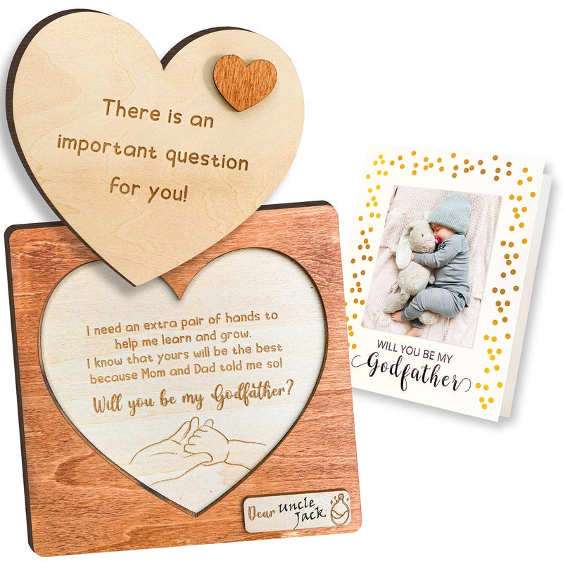 97 Decor 97 Decor Will You Be My Godfather Proposal Gifts God Fathers Proposal Gifts Uncle Godfather Gifts from Godchild Baptism Gift for God Father from Godson God Dad Present Asking Card 