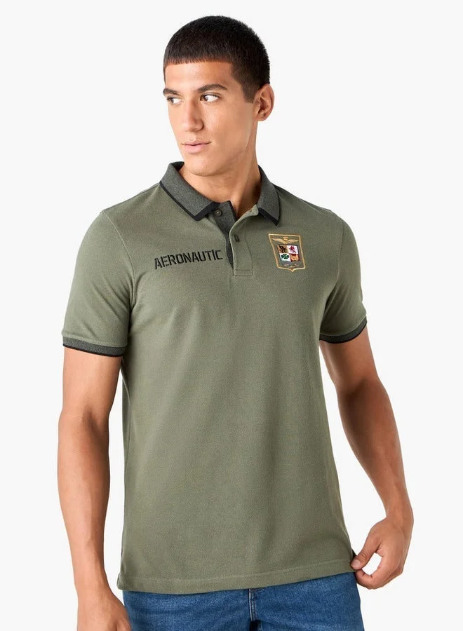 Splash FAV Embroidered Polo T-shirt with Short Sleeves