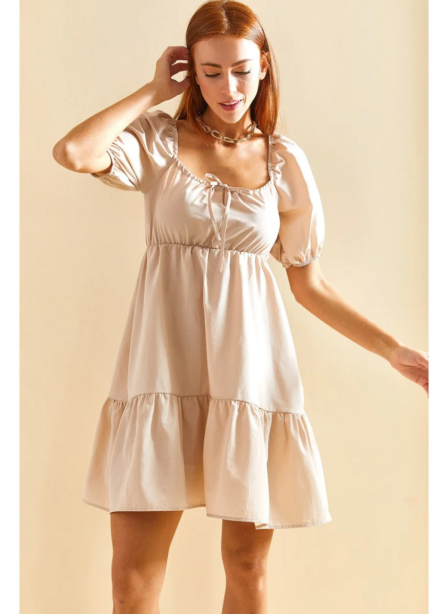 لايث Square Collar Terikoton Dress
