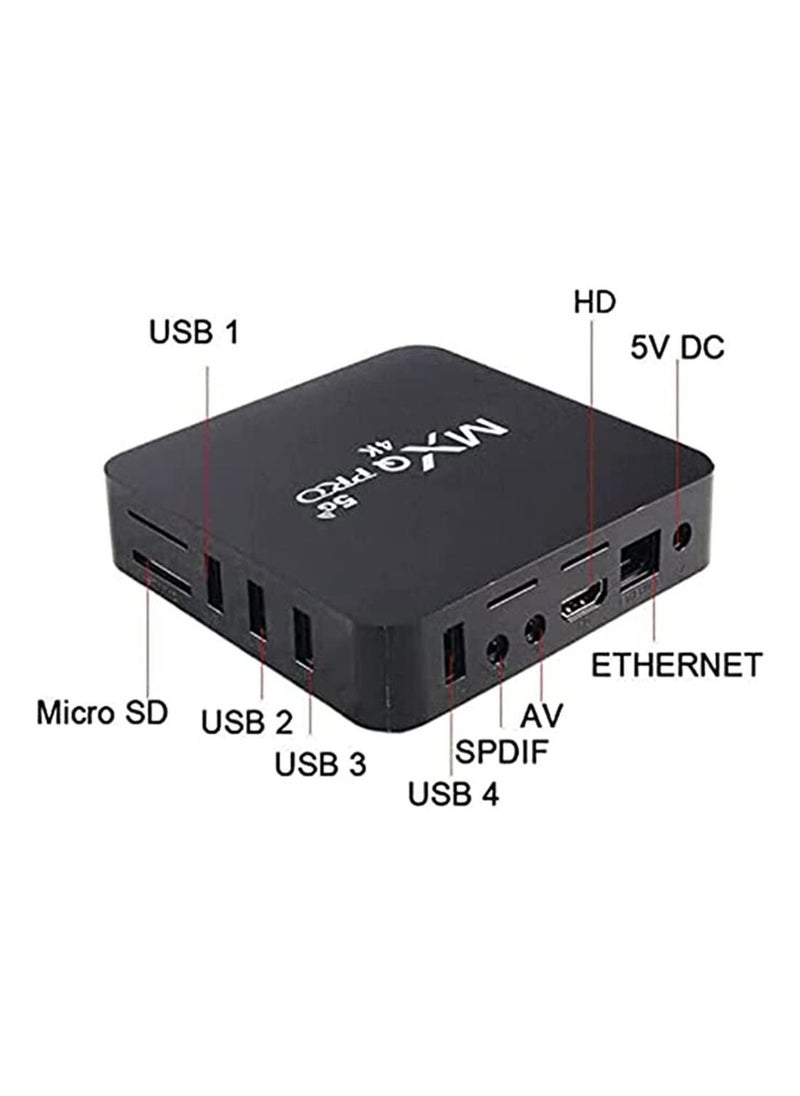 MXQ Pro 5G Android 11.1 TV Box, Upgraded Version Wireless Smart Box with remote control, 4K HD 3D Dual Band WiFi Quad Core Media Player 8+128GB Home