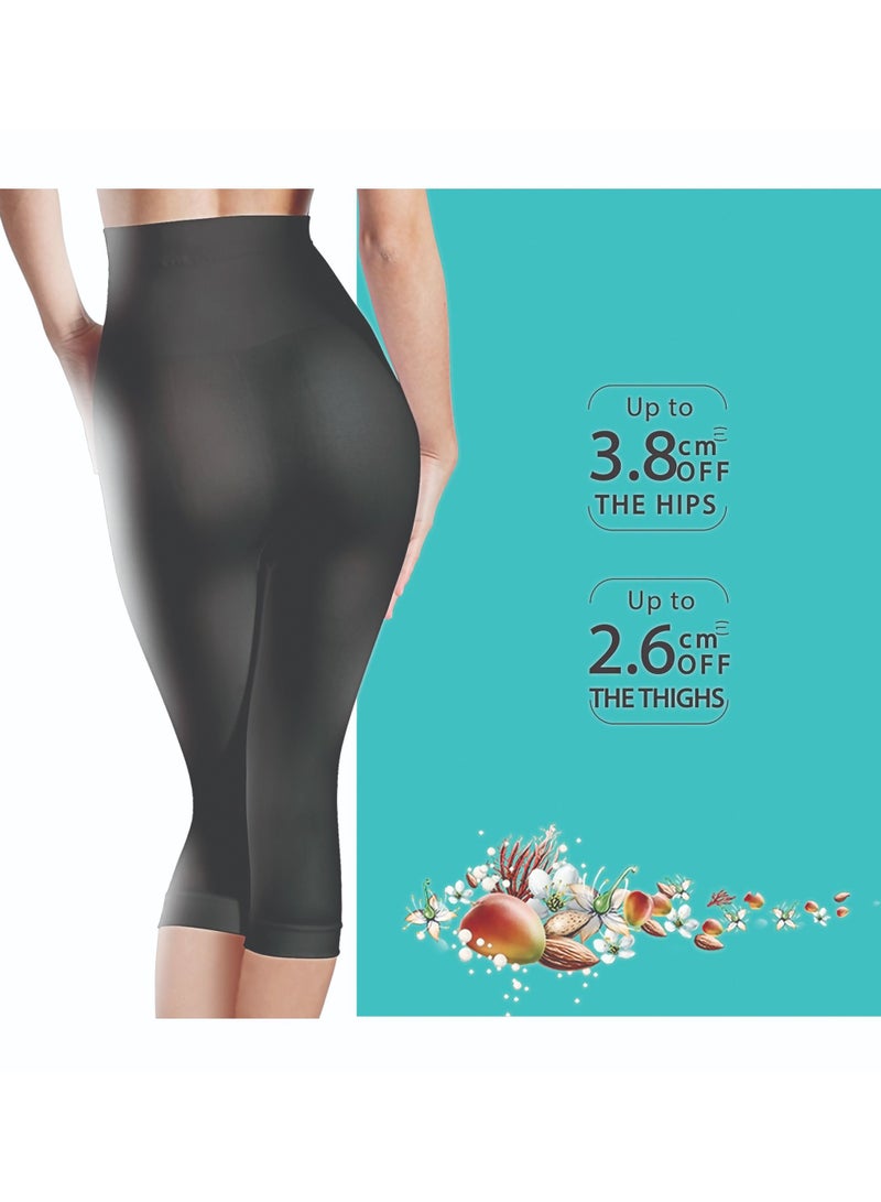 Lytess Excel Slim Flash Flat Tummy Capris, Black, S/M - Image 2