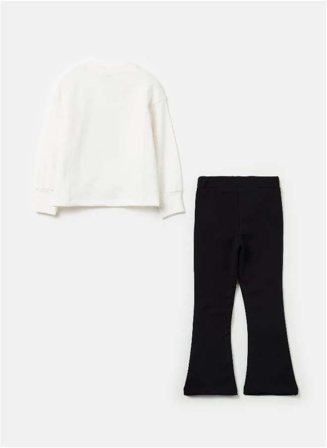 او في اس Jogging set with Stitch print and diamantÃ¨s