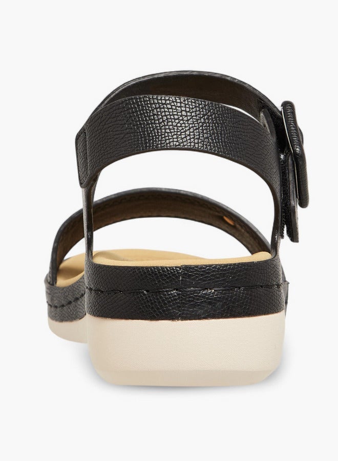 Le Confort Textured Sandals with Hook and Loop Closure - Image 4