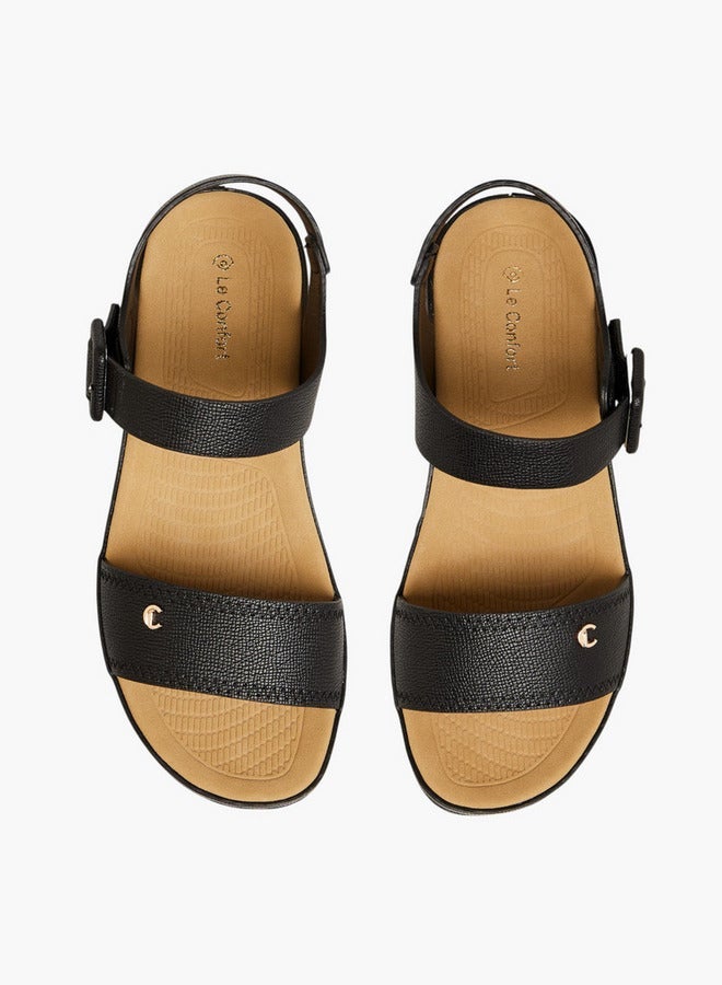 Le Confort Textured Sandals with Hook and Loop Closure - Image 2
