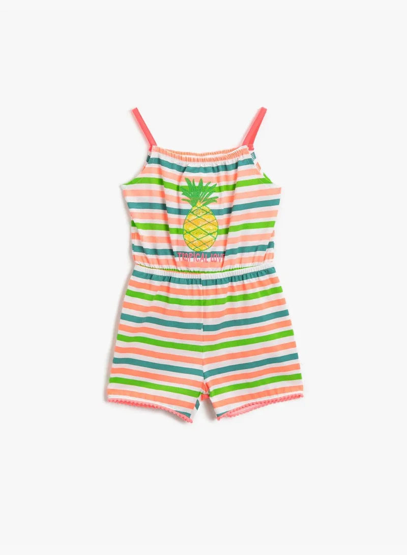 كوتون Striped Overall Cotton