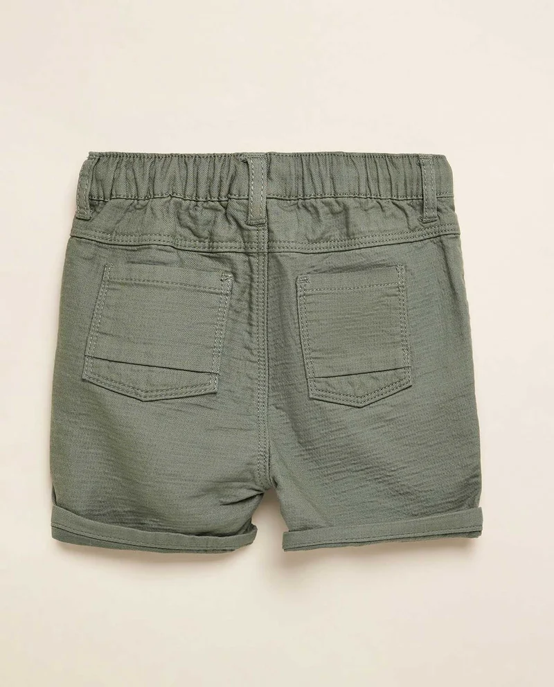 R&B Solid Shorts with Drawstring Waist