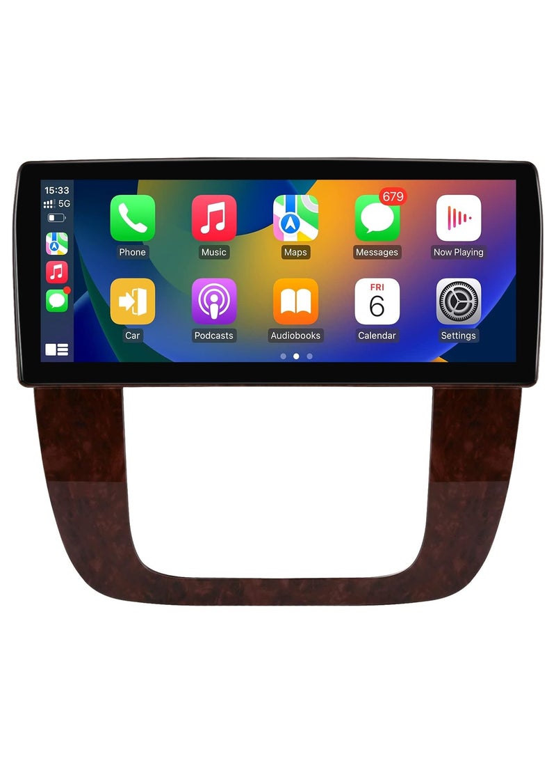 فيريكس ستيريو سيارة أندرويد لـ GMC Yukon Chevrolet Tahoe Suburban، شاشة تعمل باللمس 12.3 بوصة مع CarPlay لاسلكي Android Auto 4GB RAM واجهة سريعة 4G Sim WIFI USB AHD كاميرا متضمنة  - Image 1