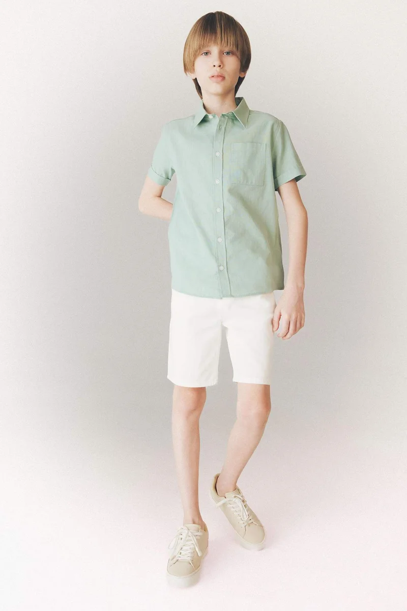 ديفاكتو Boy Basic Gabardine Shorts