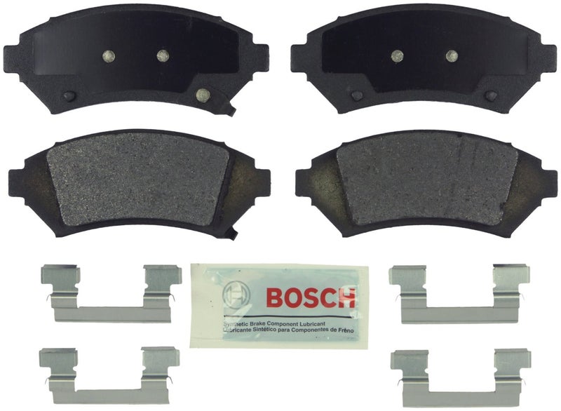 BOSCH BE699H Blue Semi-Metallic Disc Brake Pad Set With Hardware - Buick Regal; Cadillac; Chevrolet Impala, Monte Carlo, Venture; Oldsmobile; Pontiac Bonneville, Grand Prix, Montana + More; FRONT - Image 5