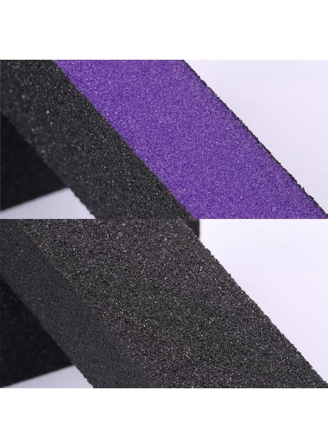 LoveBB 20 Pcs Nail Buffer Block Sponge Sanding Buffing File 80120 Grit 3 Sides Nail Files For Manicure Nail Tools (Purple Black) - Image 4