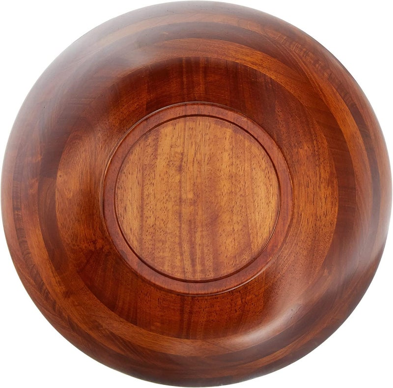 Lipper International Large Cherry Finished Footed Serving Bowl - 13.75" Diameter x 5" Height for Fruits and Salads - Image 3