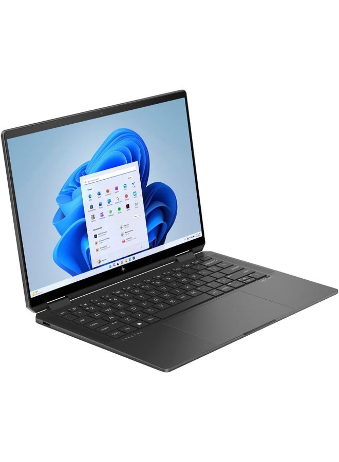 HP Spectre Convertible 2-In-1 (Upgraded Version) Laptop With 14-Inch OLED Display, Core Ultra 7-155H Processor/16GB RAM/2TB SSD/Intel Iris XE Graphics/Windows 11 Pro + PDG HDMI Cable English Nightfall Black - Image 5