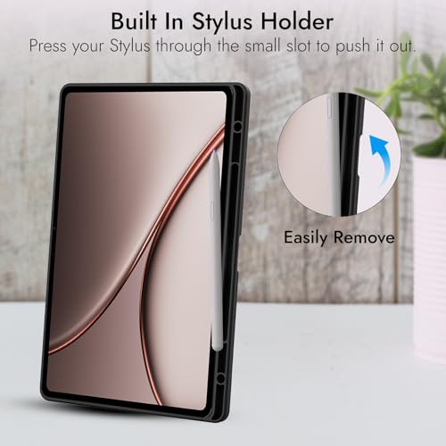 Robustrion غطاء روبوستريون لحماية جهاز OnePlus Pad 4 13.2 بوصة / OnePlus Pad 3 13.2" مع حامل القلم، غطاء قابل للطي لجهاز One Plus Pad 4/3 13.2 بوصة [دعم الاستيقاظ التلقائي] - أسود - Image 4