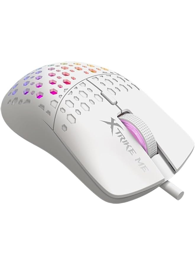 XTRIKE ME Gm 209W Wired Gaming Mouse White - Image 1