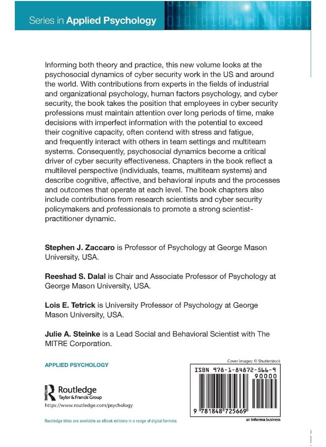 Psychosocial Dynamics of Cyber Security  - Image 2