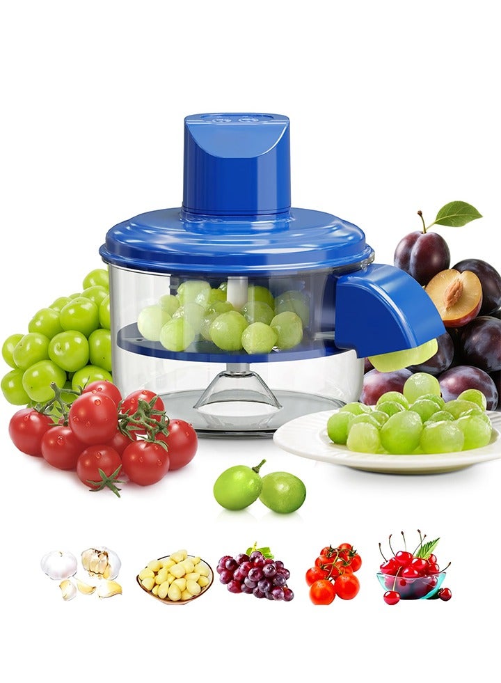 أوغر مقشرة العنب الكهربائية الآلية، آلة تقشير الثوم، أداة إزالة قشور الفاكهة للمطبخ، آلة التقشير الكهربائية الآلية، مقشرة الثوم والطماطم الكرزية القابلة لإعادة الشحن عبر منفذ USB – أداة تقشير فاكهة سريعة محمولة للعنب والثوم والطماطم – مساعد مطبخ منزلي للنزهات والتخييم والشواء - Image 1