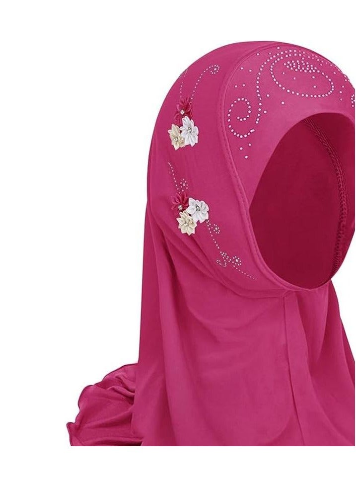 Y&D 50*48cm Suitable For 2 TO 6 Years Old Girl Shawl Lace Hijab  - Image 3