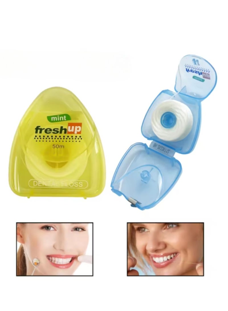 Fresh Up Waxed Dental Floss – Mint Taste – Oral Care - Image 3