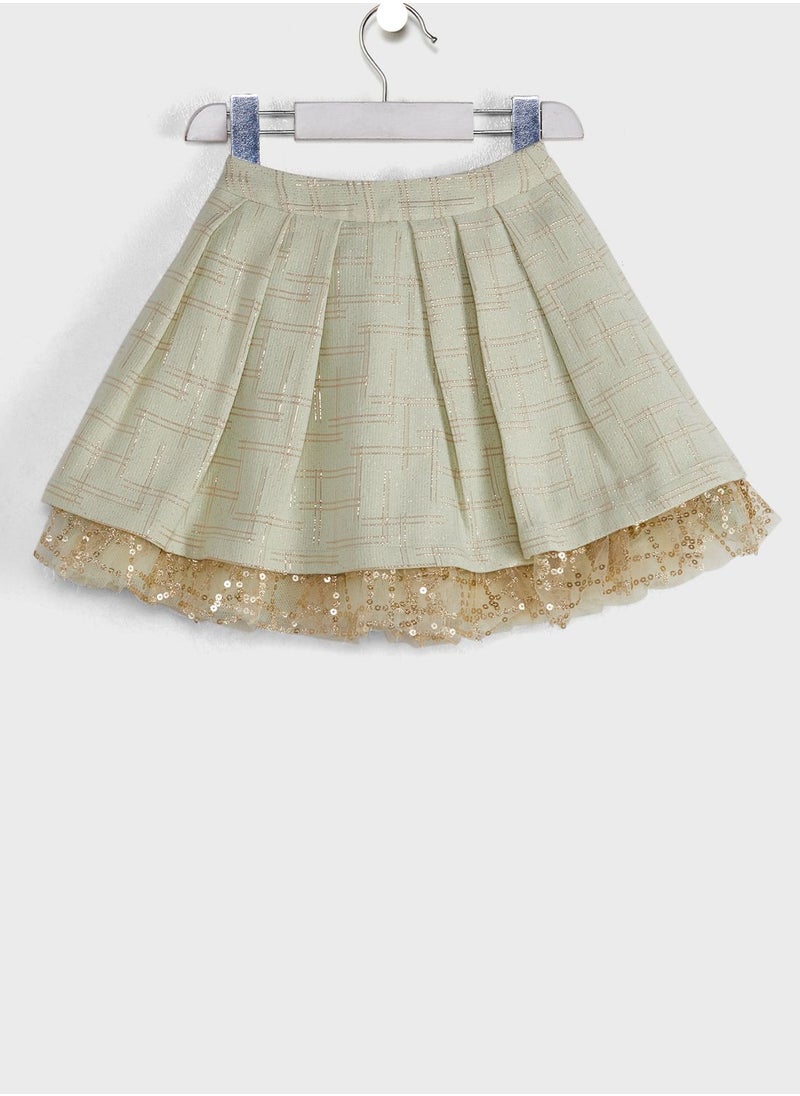 ANOTAH - Kids Printed Skirt - Image 1