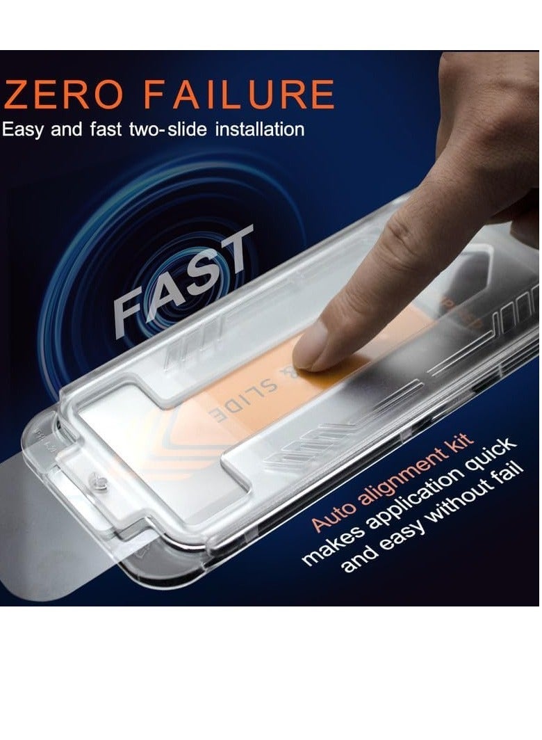 MUNTAQI 5-in-1 Clear Case for iPhone 15 Pro Max – Includes 2 Glass Screen Protectors & 2 Camera Lens Protectors - Image 4