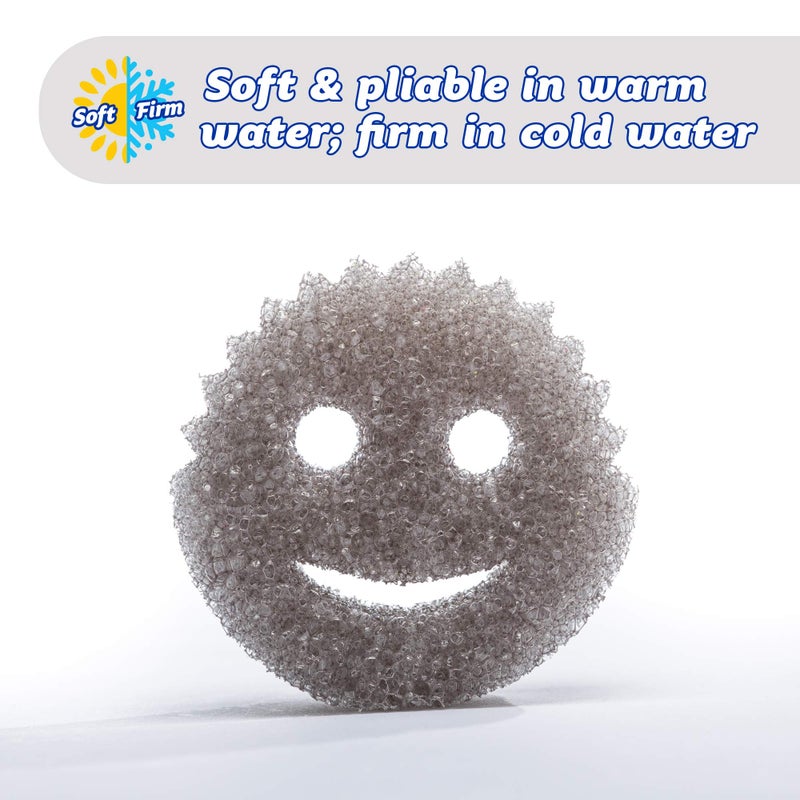 Scrub Daddy Sponge -Style Collection- Scratch-Free Scrubber for Dishes and Home, Odor Resistant, Soft in Warm Water, Firm in Cold, Deep Cleaning Kitchen and Bathroom, Dishwasher Safe, 1ct (3 Pack) - Image 5