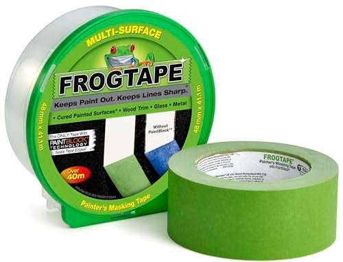 FrogTape Frog Tape Green Multi Surface Painters Masking Tape 48mm x 41.1m. Indoor Painting and Decorating for Sharp Lines and no Paint Bleed - Image 1