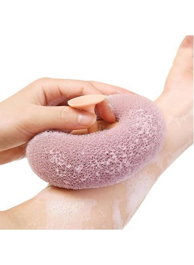 Kwena Bath Sponge Cleaning Brush Super Soft Exfoliating Bath Sponge Cleaning Brush, Massage Bath Sponge Ball with Suction Cup for Women Men - Image 1